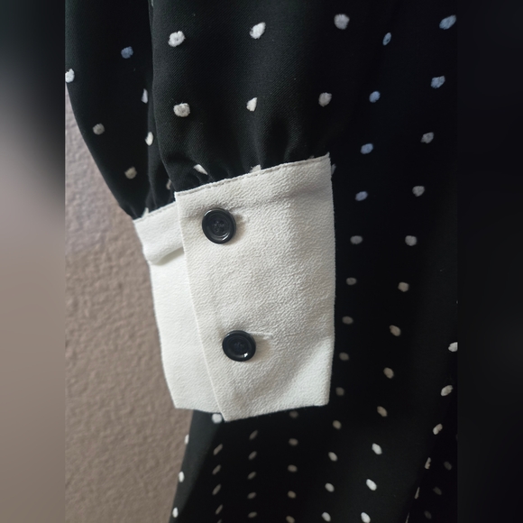 MAJE Randi Dotted Shirt Dress NWOT - Picture 7 of 10